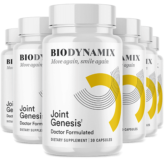 Joint Genesis Best Value package, 6 bottles joint mobility supplement with 2 free bonus guides