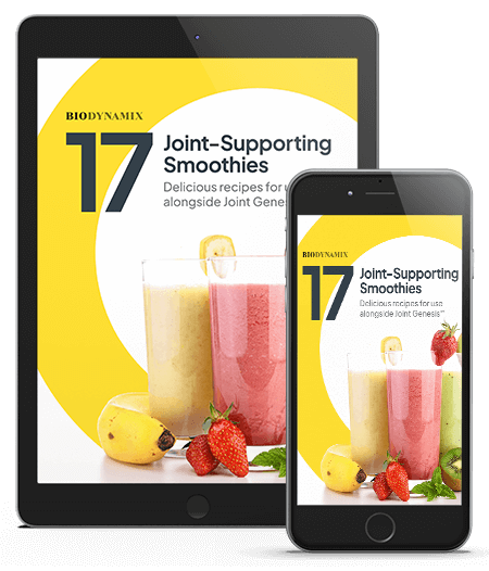 17 Joint-Supporting Smoothies recipe guide, free bonus with Joint Genesis