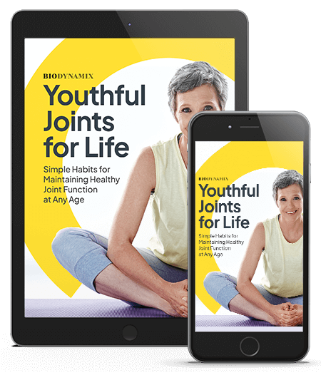 Youthful Joints for Life, free bonus eBook with Joint Genesis covering simple habits for maintaining healthy joint function